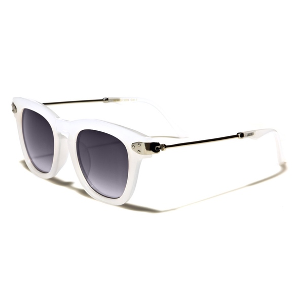 MBM Unlimited Accessories - White Clear  Round Square Shape Fashion Sunglasses